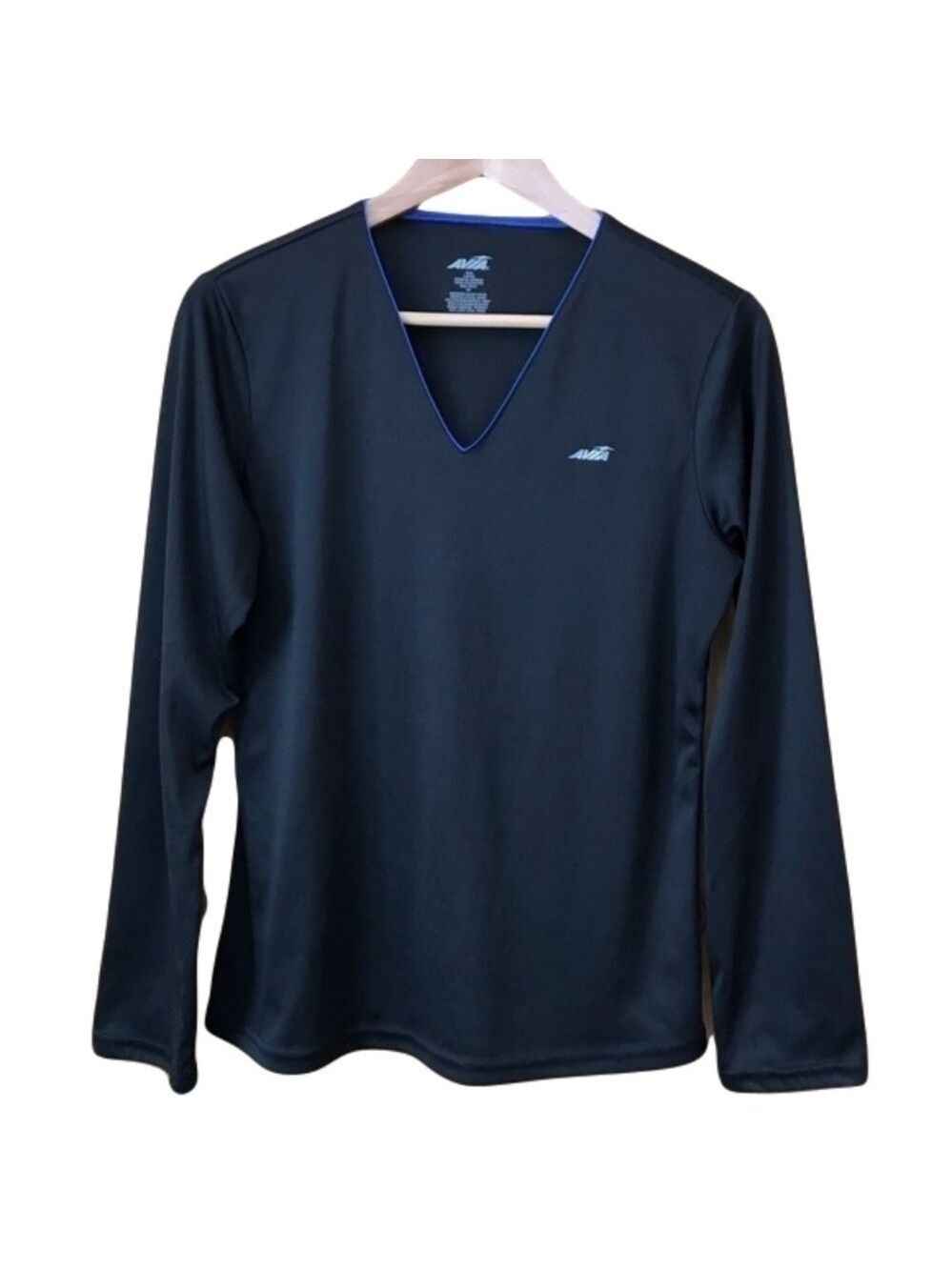 AVIA base layer long sleeve v-neck performance wear active top size large